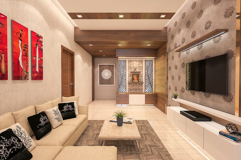 Living Room — 3D Shadow